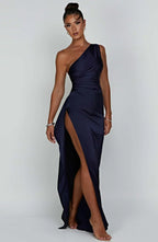 Satin Evening Dress for Women - Elegant Formal Wear for Special Occasions
