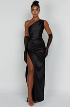 Satin Evening Dress for Women - Elegant Formal Wear for Special Occasions
