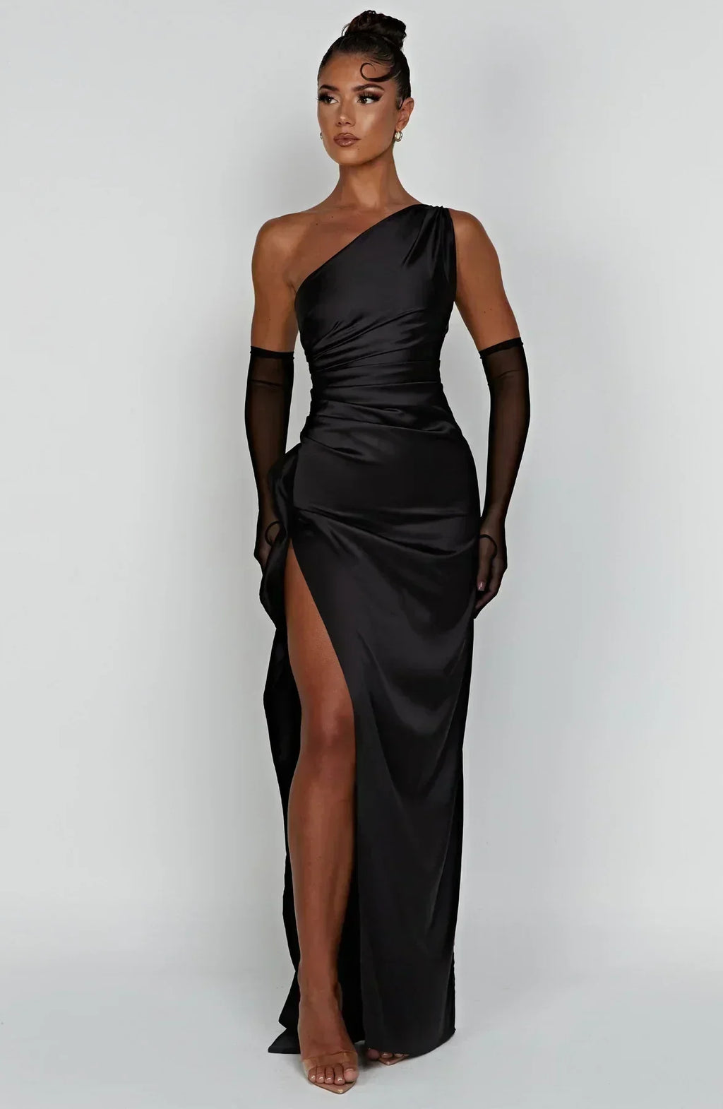Satin Evening Dress for Women - Elegant Formal Wear for Special Occasions