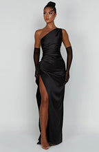 Satin Evening Dress for Women - Elegant Formal Wear for Special Occasions