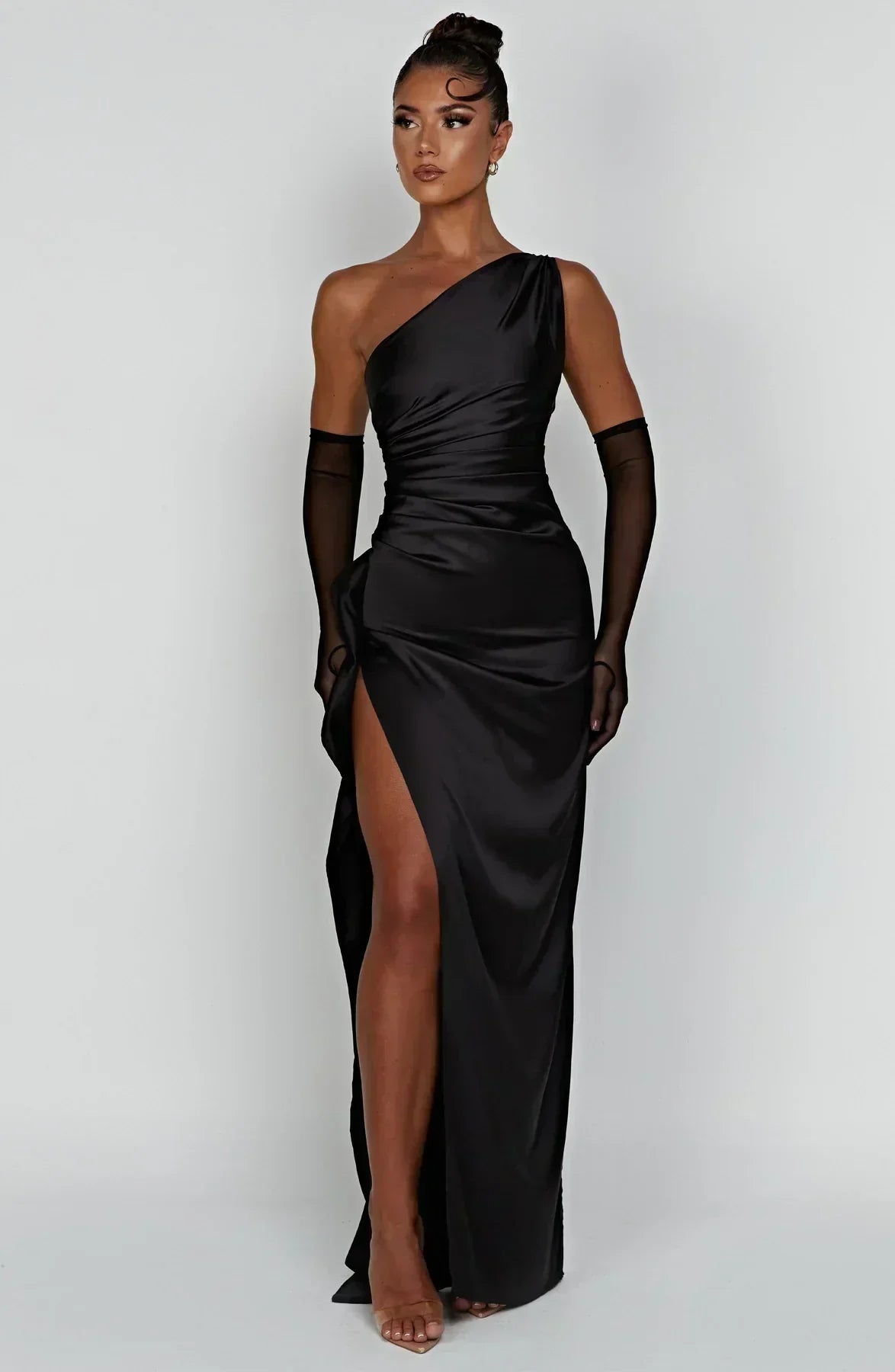 Satin Evening Dress for Women - Elegant Formal Wear for Special Occasions