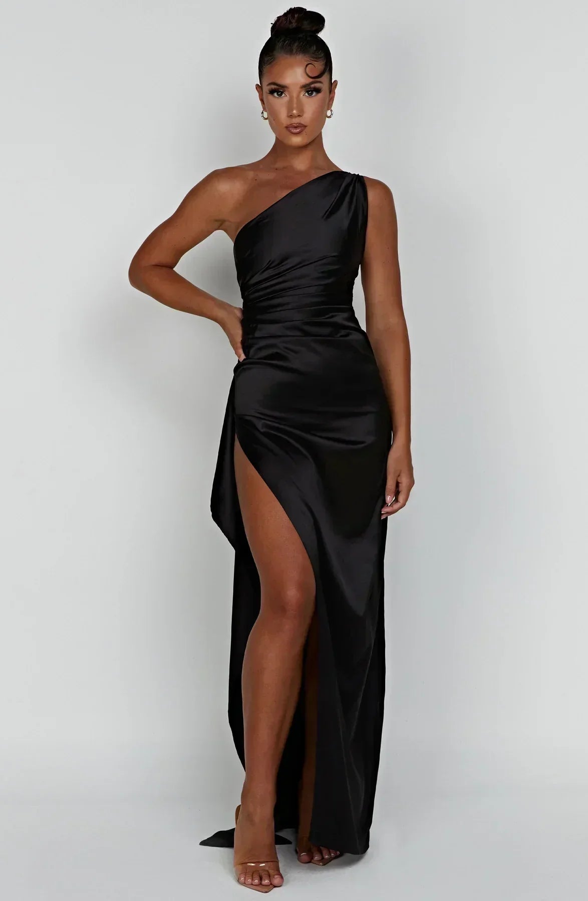 Satin Evening Dress for Women - Elegant Formal Wear for Special Occasions