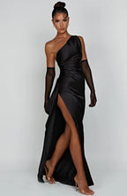 Satin Evening Dress for Women - Elegant Formal Wear for Special Occasions