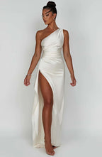 Satin Evening Dress for Women - Elegant Formal Wear for Special Occasions