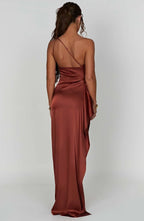 Satin Evening Dress for Women - Elegant Formal Wear for Special Occasions