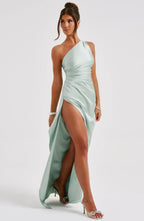 Satin Evening Dress for Women - Elegant Formal Wear for Special Occasions
