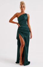 Satin Evening Dress for Women - Elegant Formal Wear for Special Occasions