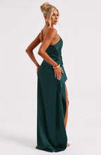 Satin Evening Dress for Women - Elegant Formal Wear for Special Occasions