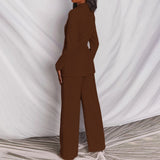 Women's Slim Fit Blazer and Trouser Set - Tailored Business Attire for Work