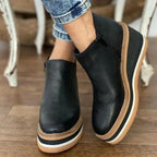 Women's Minimalist Ankle Boots – Office & Casual – Black