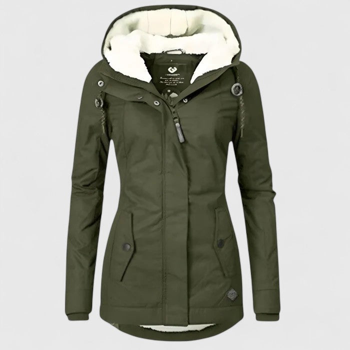 Women's Hooded Everyday Jacket – Office & Casual – Green