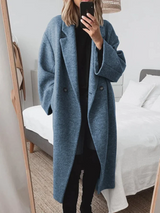 Women's Cotton Blend Tailored Overcoat