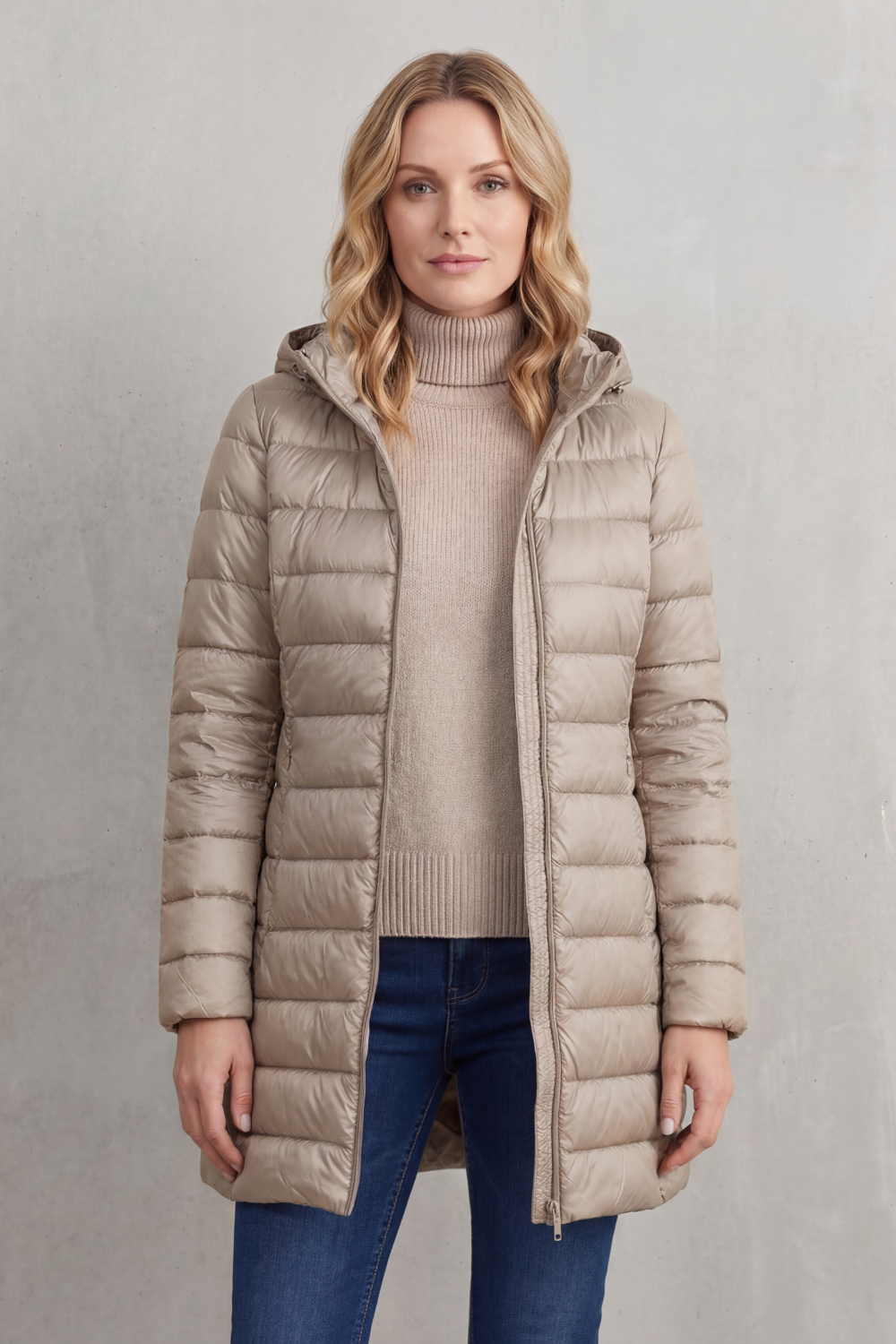 Women's Ultra-Lightweight Hooded Down Jacket