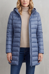 Women's Ultra-Lightweight Hooded Down Jacket