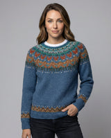 Women's Icelandic Pattern Knit Jumper – Relaxed Fit