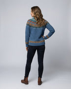 Women's Icelandic Pattern Knit Jumper – Relaxed Fit
