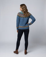 Women's Icelandic Pattern Knit Jumper – Relaxed Fit