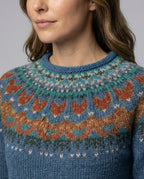 Women's Icelandic Pattern Knit Jumper – Relaxed Fit