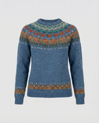 Women's Icelandic Pattern Knit Jumper – Relaxed Fit