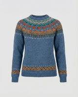 Women's Icelandic Pattern Knit Jumper – Relaxed Fit