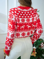 Women's Fair Isle Christmas Jumper – Red & White