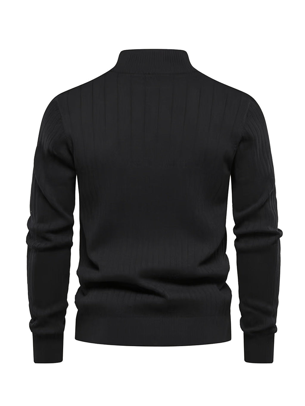 Men's Quarter-Zip Stand Collar Jumper