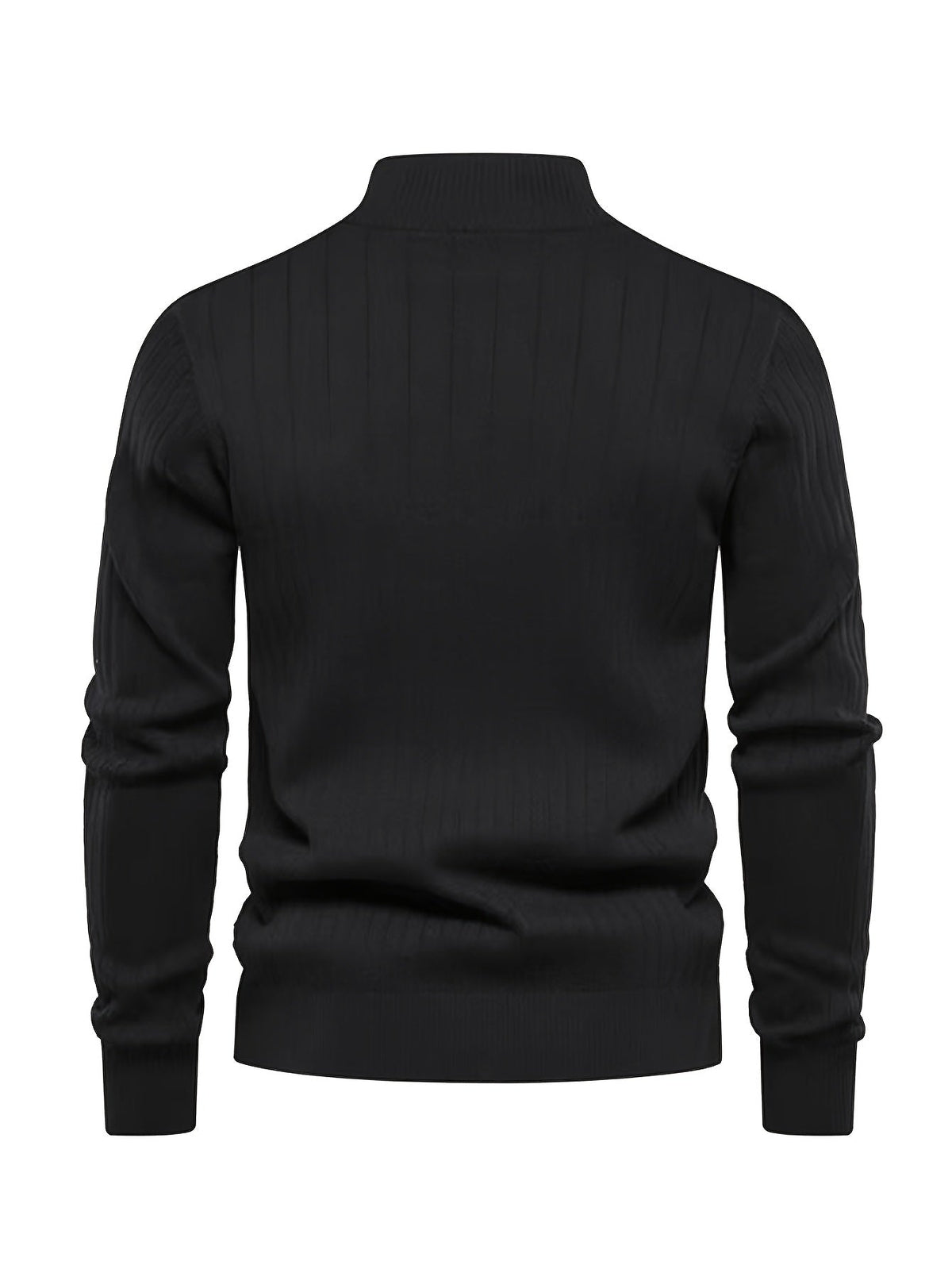 Men's Quarter-Zip Stand Collar Jumper