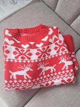 Women's Fair Isle Christmas Jumper – Red & White