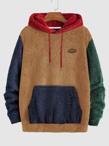 Men's Colour Block Hooded Two-Piece Lounge Set