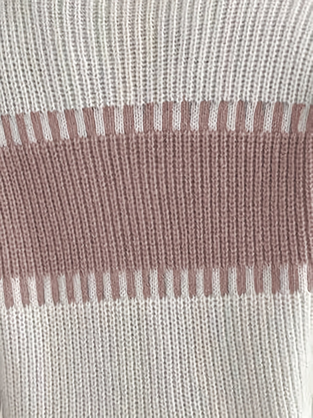 Women's Colour Block Striped Jumper – Drop Shoulder
