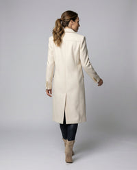 Women's Double-Breasted Winter Coat – Office & Casual