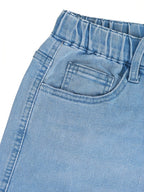 Women's High-Waisted Wide-Leg Stretch Trousers