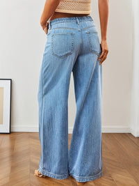 Women's High-Waisted Wide-Leg Stretch Trousers