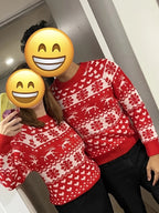 Women's Fair Isle Christmas Jumper – Red & White