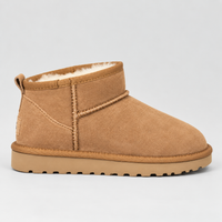 Women’s Suede Ankle Boots with Warm Fur Lining – Winter Fashion, Casual Wear