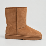 Women's Suede-Look Lined Mid-Calf Winter Boots