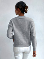 Women's Chunky Cable Knit Jumper – Drop Shoulder