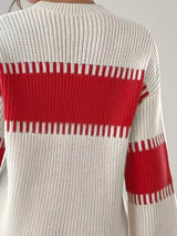 Women's Colour Block Striped Jumper – Drop Shoulder