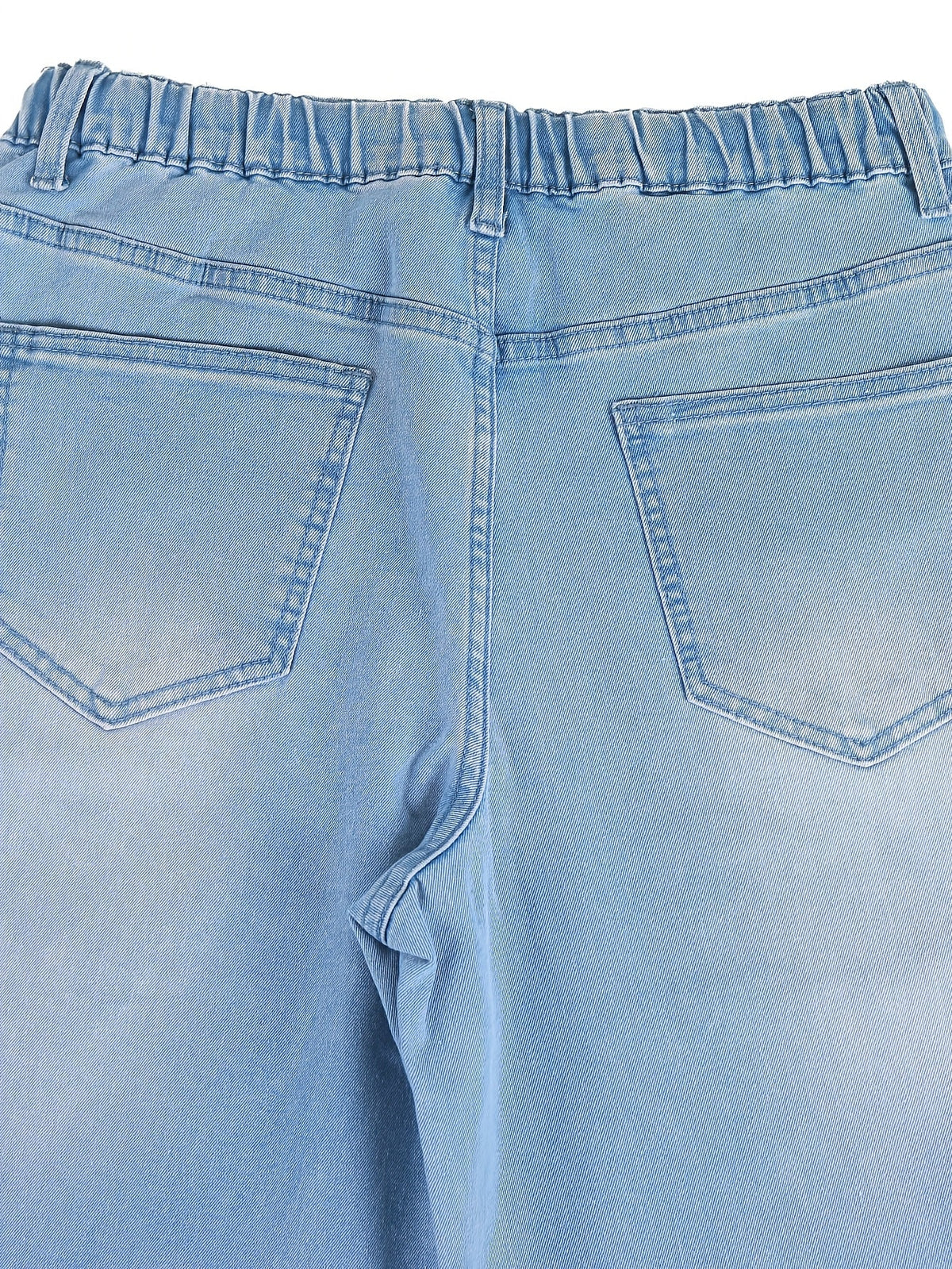 Women's High-Waisted Wide-Leg Stretch Trousers