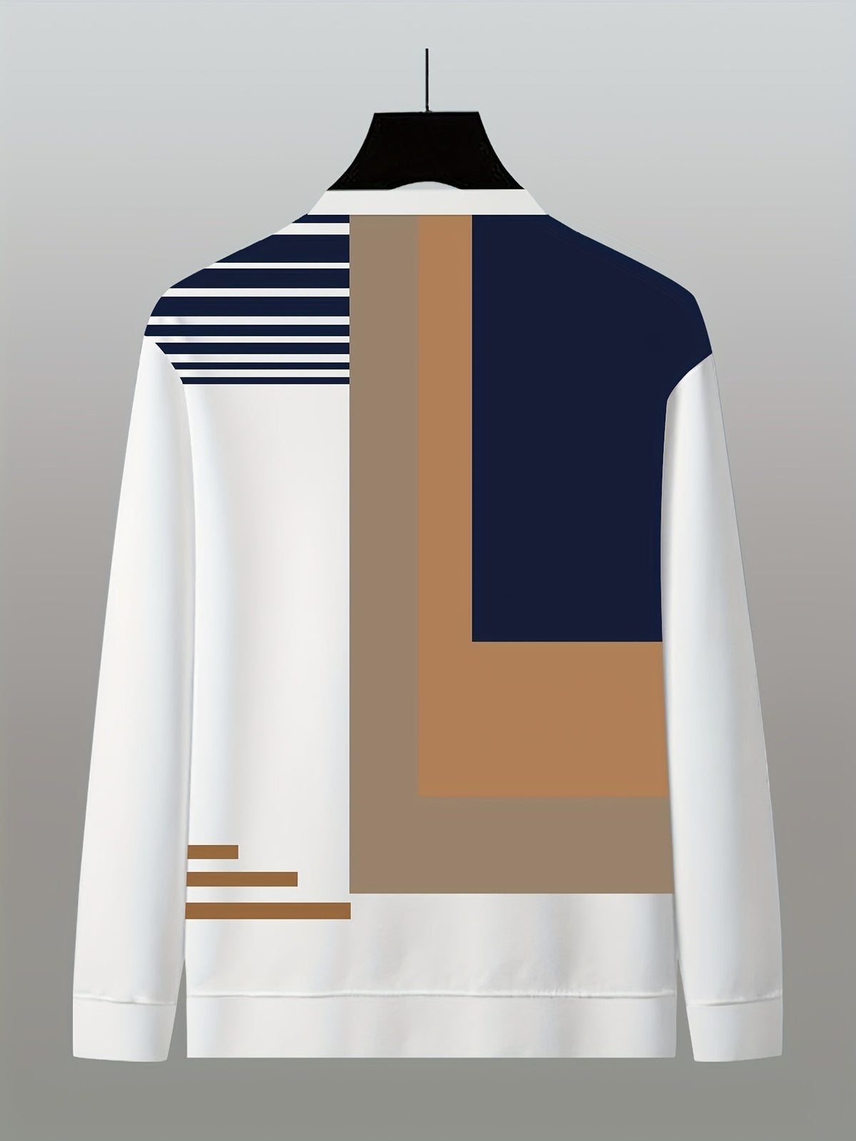 Men's Colour Block Half-Zip Pullover