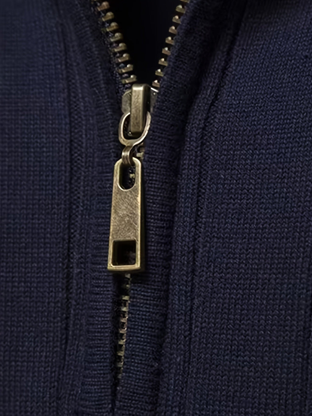Men's Quarter-Zip Stand Collar Jumper