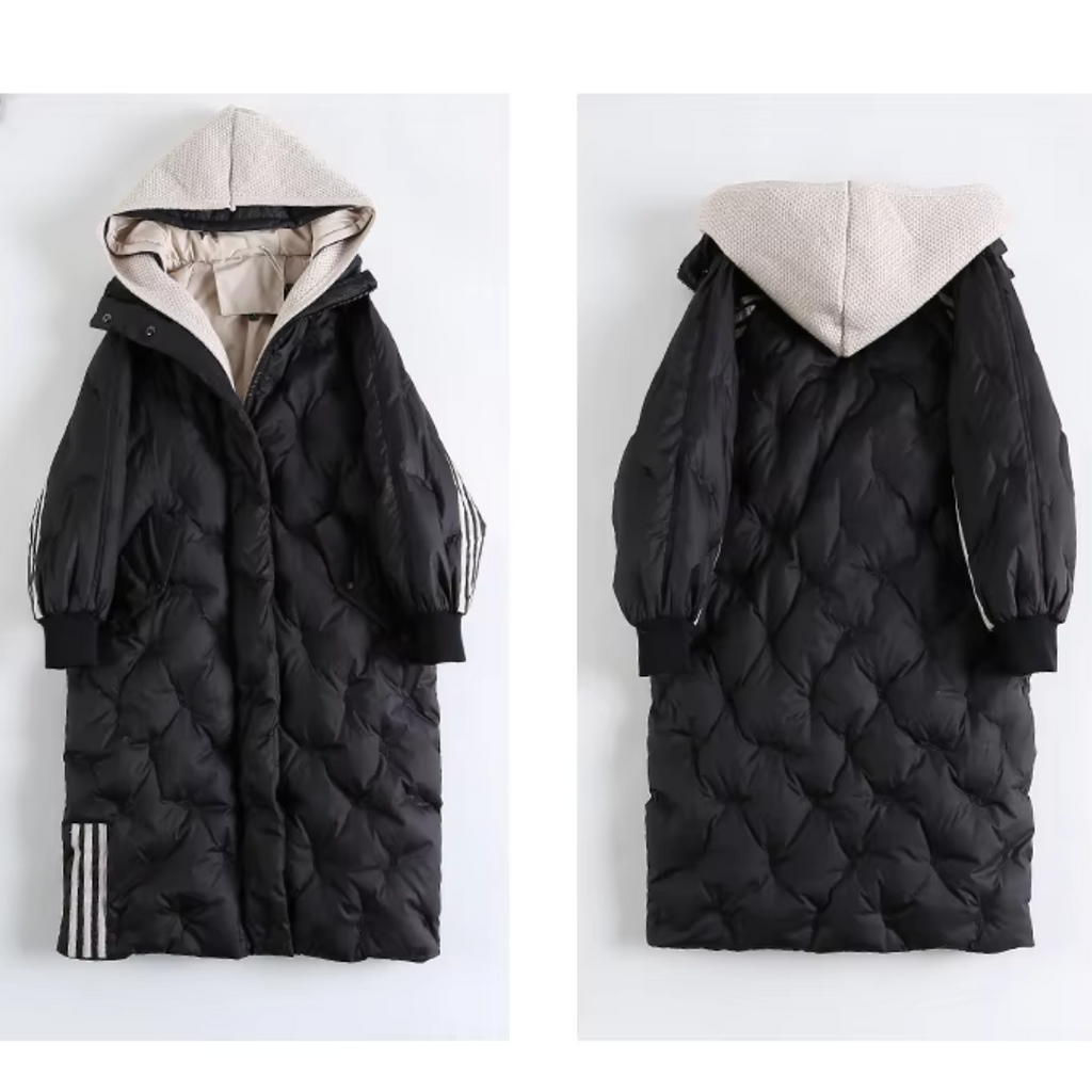 Women's Hooded Plush Puffer Jacket