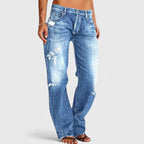 Women's Wide-Leg Stretch Jeans – Blue