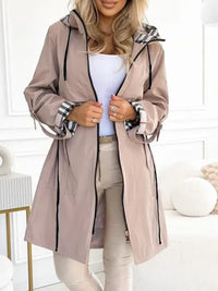 Women's Waterproof Windproof Zip Coat – Beige